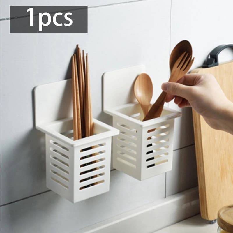 REAL.STORE.INFINITY.Suporte Caixa Com Adesivo Organizador Rack De Armazenamento De Utensílios De Casa Banheiro Em Cozinha Montado Na Parede Multiuso