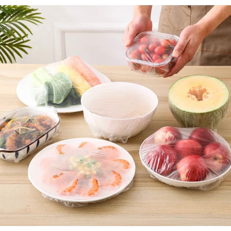 Saco Plástico Capa Protetora Descartável Para Alimentos – Pacote Com 100 Unidades