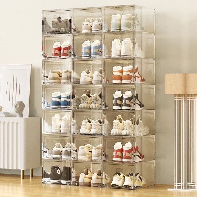 1 Caixa /Organizador Para Tênis Sapatos Multiuso Empa. Tampa Flip
