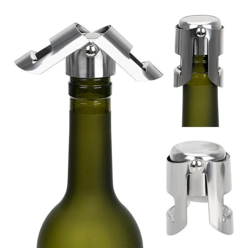 Tampa Pressão a Vacuo Rolha em Inox Para Garrafa Champagne Vinhh