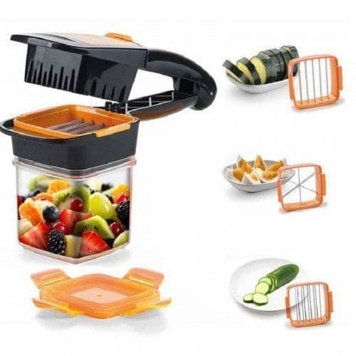 Cortador 5 Em 1 Frutas Verduras Legumes Quick Nicer Dicer