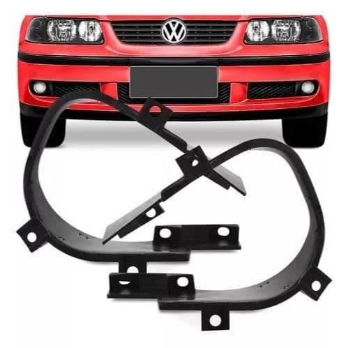 Par Suporte De Fixação Farol Milha Auxiliar Gol Saveiro Parati G3 Fase 1 1999 2000 2001 2002