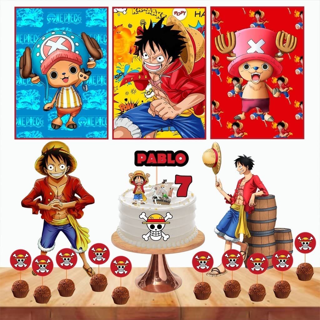 Kit festa One Piece - festa em casa One piece 002