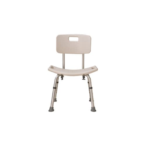 Banqueta Com Encosto Para Idoso 100kg Banho Higiênica Regulável Aluminio Inoxidável Antiderrapante
