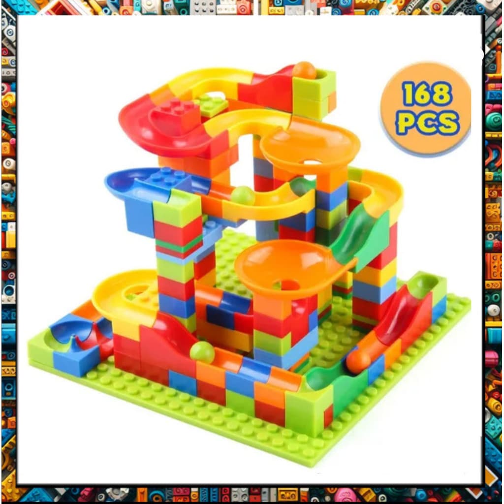 BRINQUEDO DE MONTAR E CONSTRUIR BLOCOS COM 168 PEÇÃS