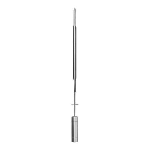 Espeto Espada Linguiça Miúdos Inox Gira Aço Churrasco Pratic