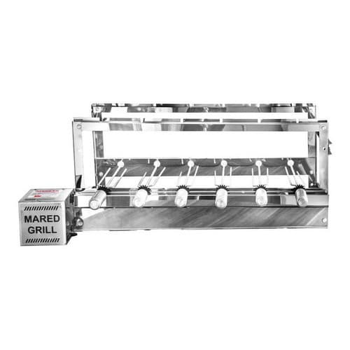 Churrasqueira Grill Giratória Com 6 Espetos Inox Weg Mared