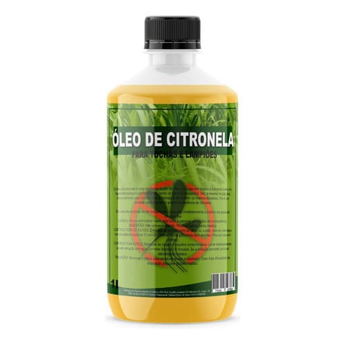 Fluído De Citronela P Tocheiros Lampiões Lamparina 1 Litro Premium