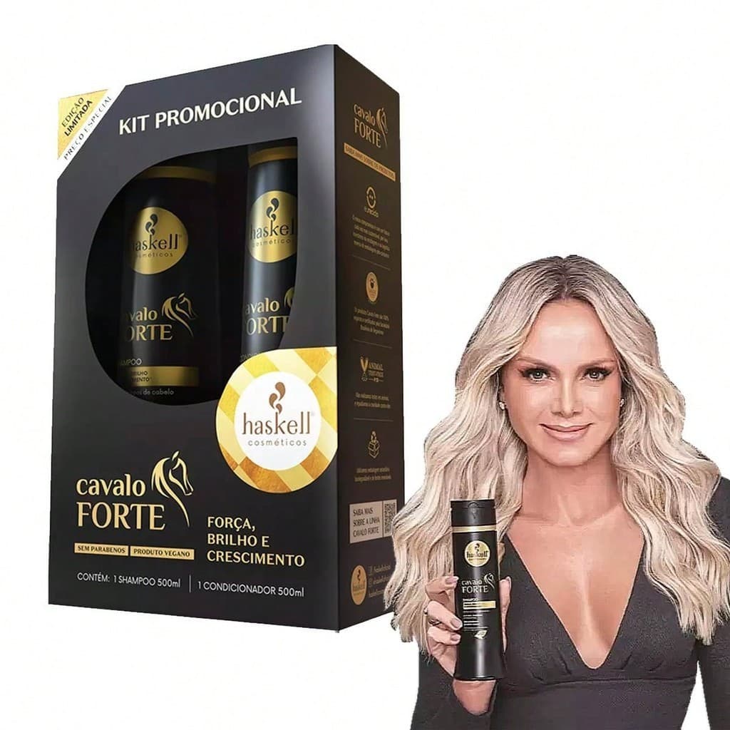 Kit Promocional Haskell Cavalo Forte Shampoo/Condicionador 500ml