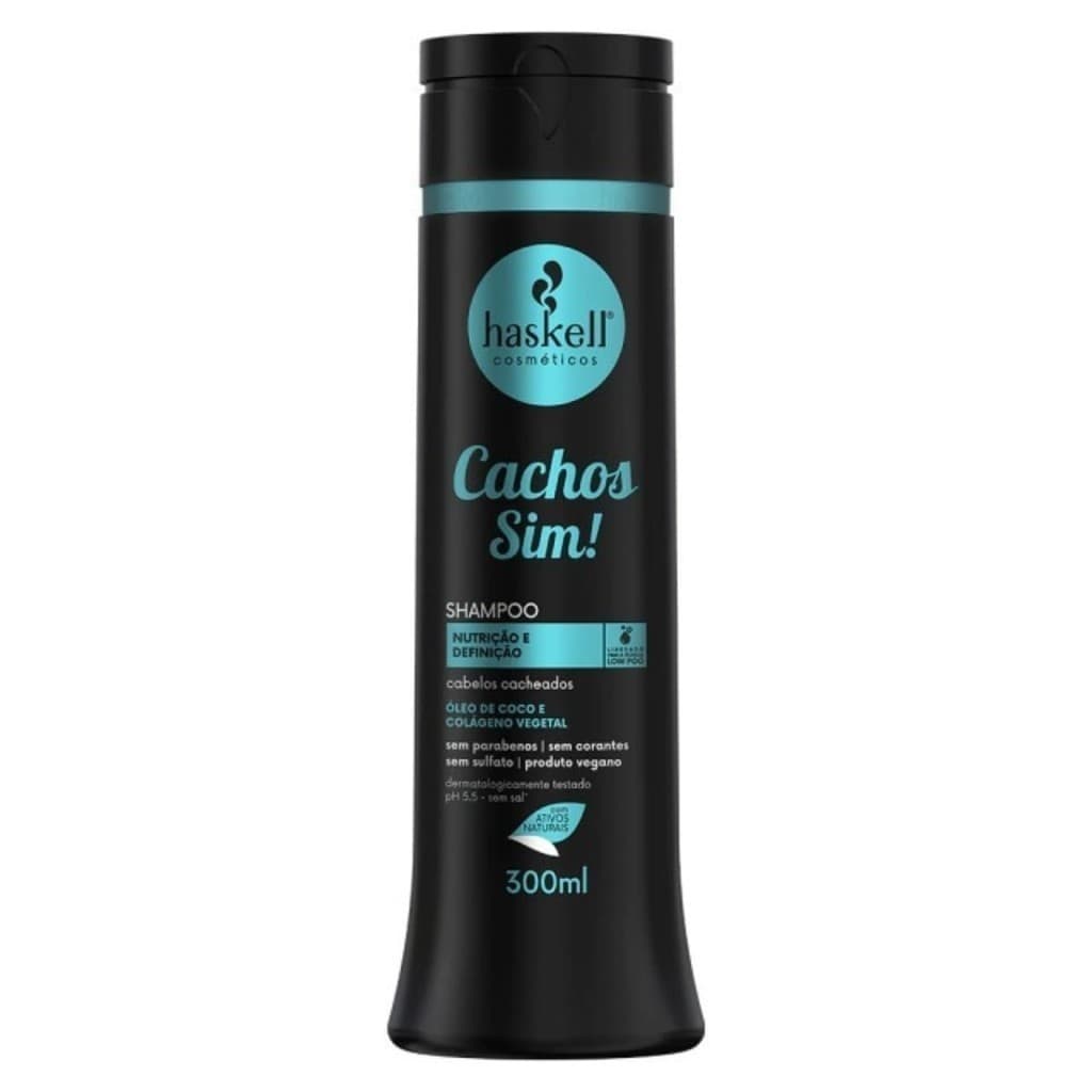 Shampoo Haskell Cachos Sim! 300ml - Nutrição e Definição