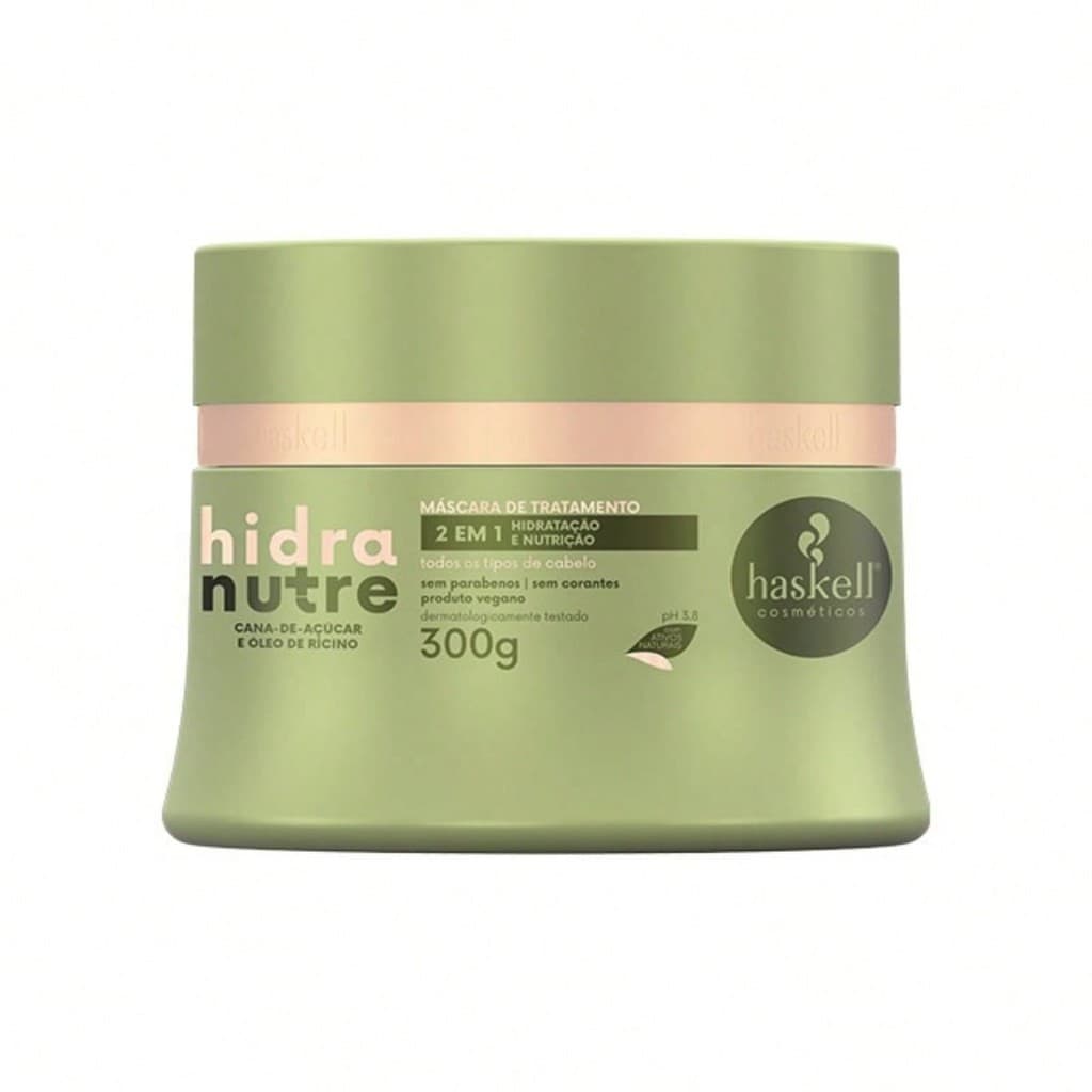 Máscara de Tratamento Haskell Hidranutre 300g - 2 em 1 Hidratação e Nutrição