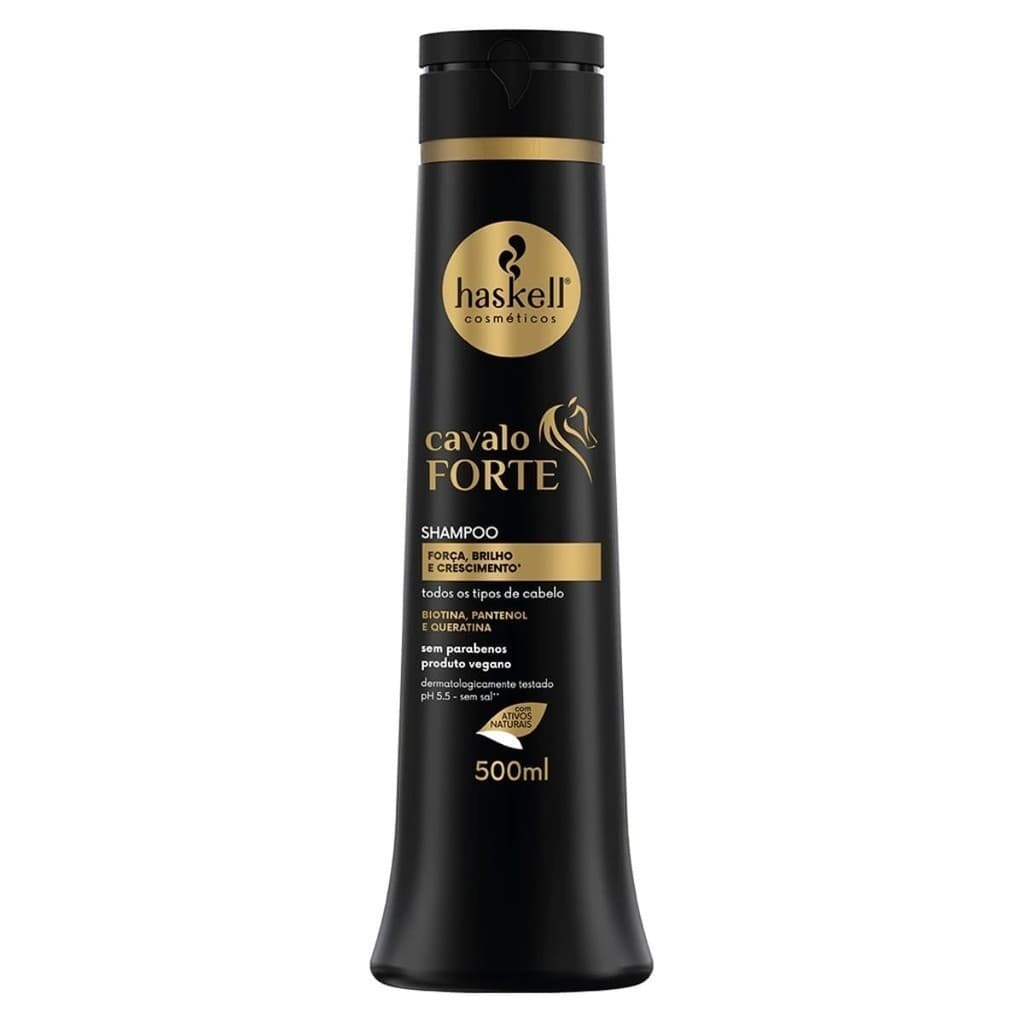 Shampoo Haskell Cavalo Forte 500ml - Força Brilho e Crescimento Capilar