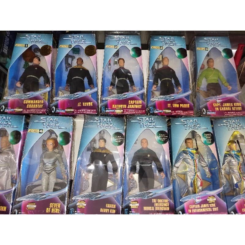 Bonecos coleção Star Trek 28cm jornada nas Estrelas lacrados Star Wars