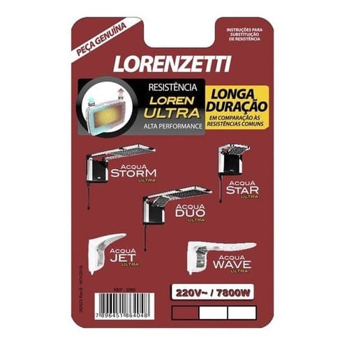 Resistencia Lorenzetti Linha Acqua Ultra Original