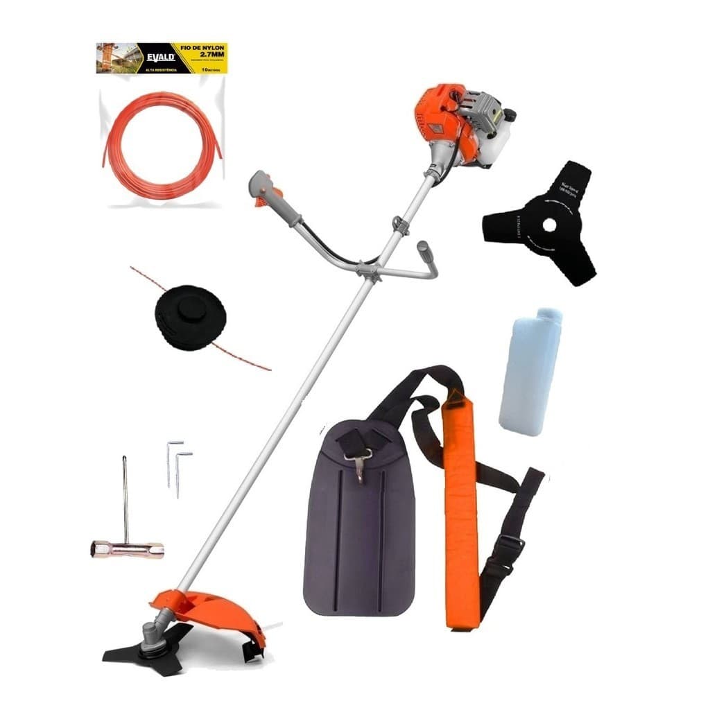 Roçadeira Gasolina Rl430 42,7cc Tekna + Kit Rolo Fio Nylon