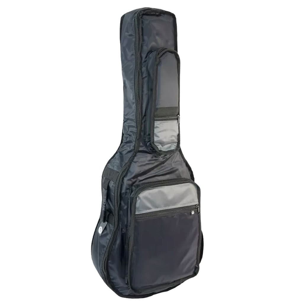 Capa Bag Violão Folk Acolchoada Premium Nylon 70 Cinza