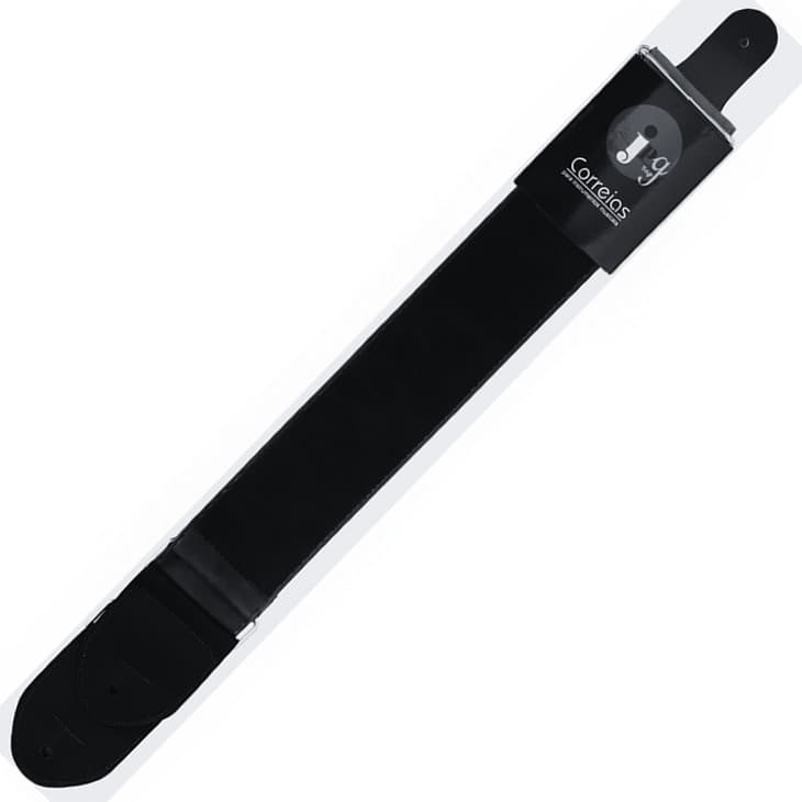 Correia Couro Sintético Stonada 5 cm P/ Violão, Guitarra, Baixo