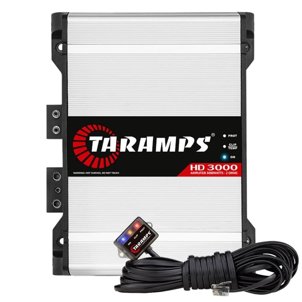 Módulo Amplificador Taramps HD3000 2 Ohms 1 Canal 3000W RMS Som Automotivo