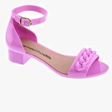 Sandália Infantil Menina Salto Alto  Charmosinha chic moda infantil boneca