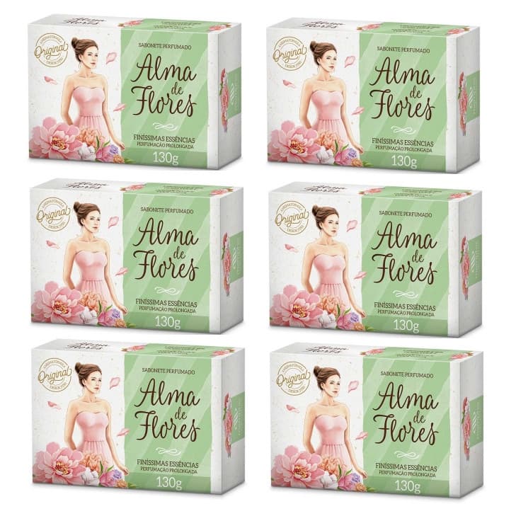 Sabonete Alma De Flores Clássico 130G ( 6 Unidades )