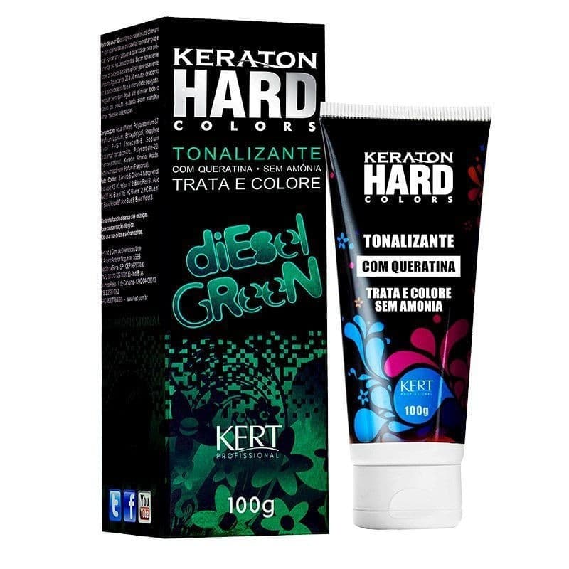 Tonalizante Keraton Hard Colors Diesel Green Kert Verde 100g