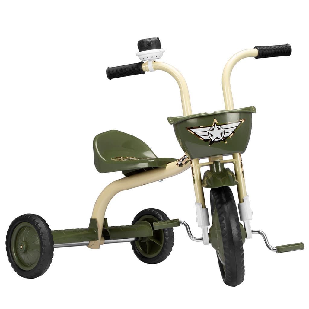 Triciclo Infantil Ultra Bikes Military Boy Com Cesto