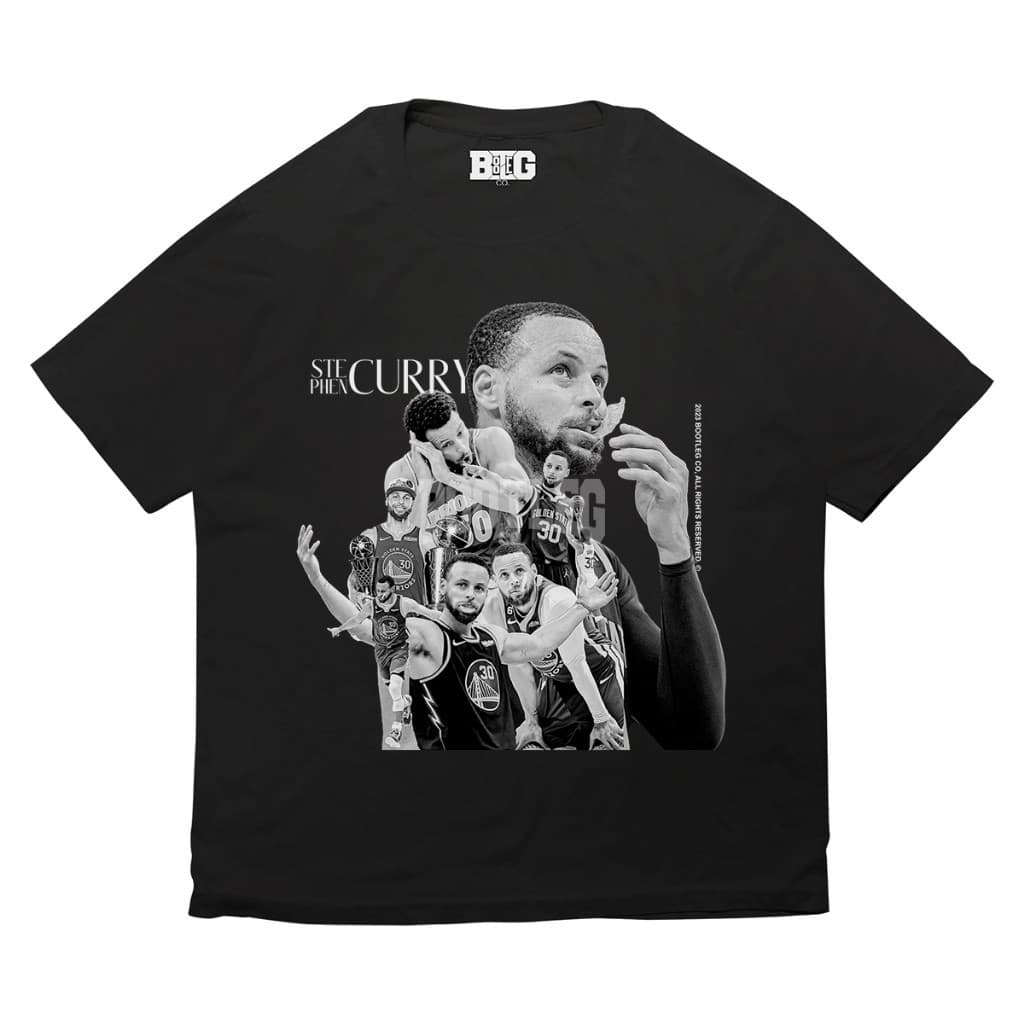 Camisa Básica Steph Basquete Moments Warriors NBA Unissex Graphic Tees Bootleg