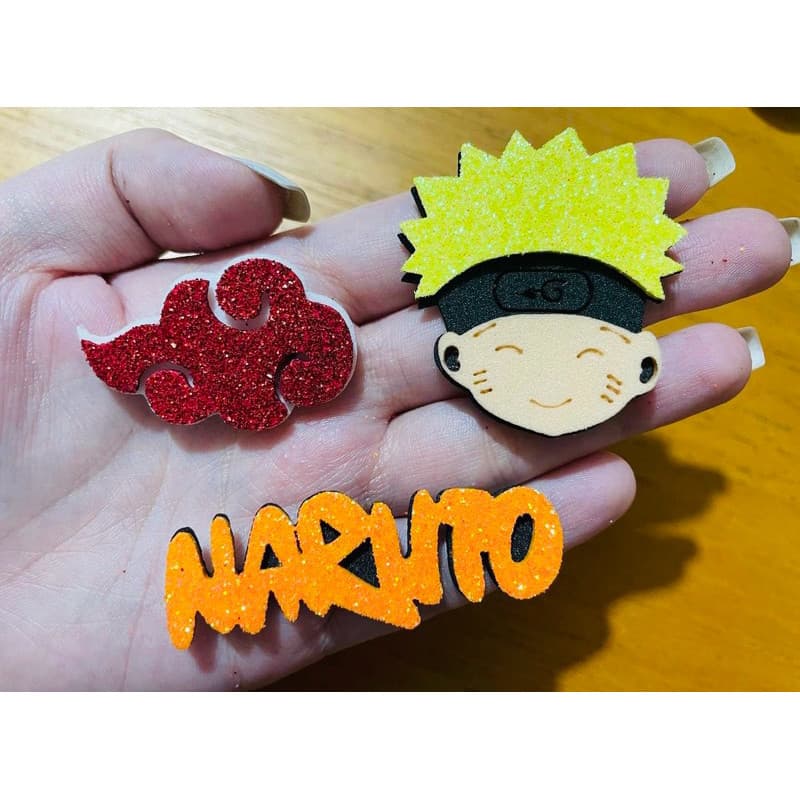 50 apliques em Eva para acessorios pet (kit Naruto)