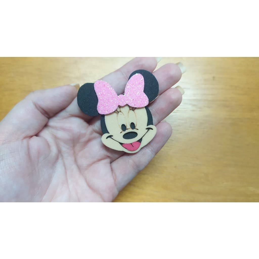 50 Apliques em eva para acessorios pet (Minnie rosa)