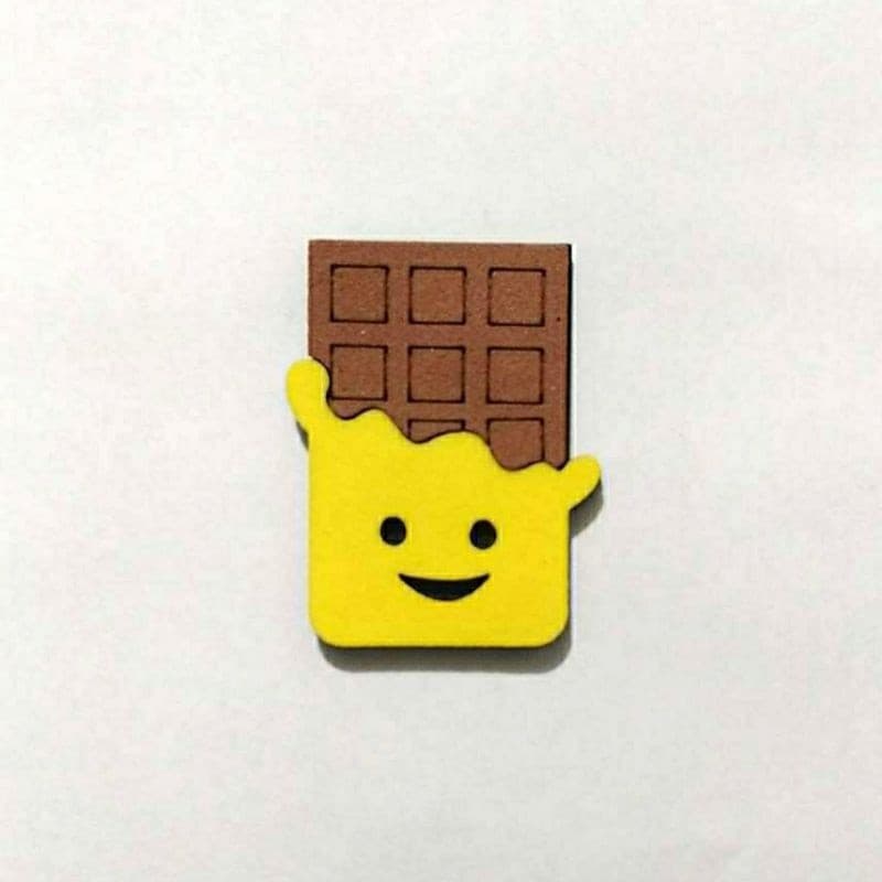 50 apliques em Eva para acessorios pet (barra de chocolate)
