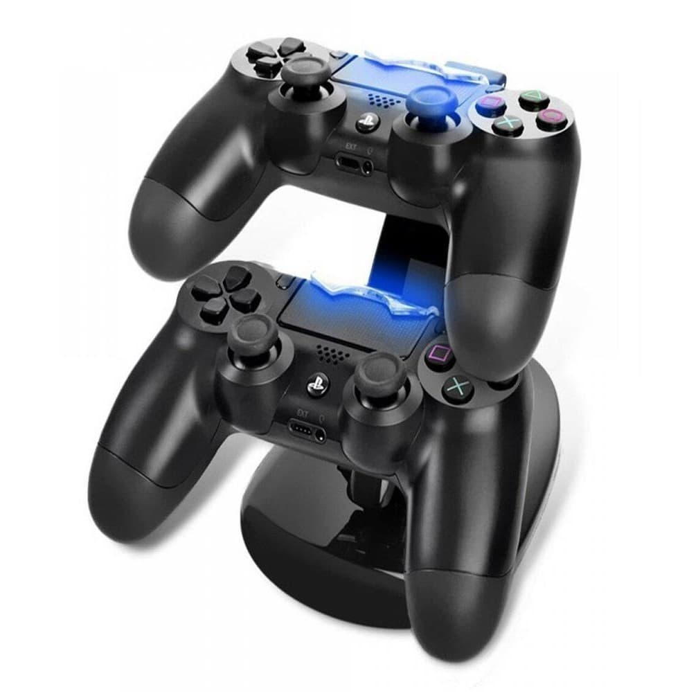 Base Dock Carregador Duplo p/ Controle Slim Pro Joystick Ps4