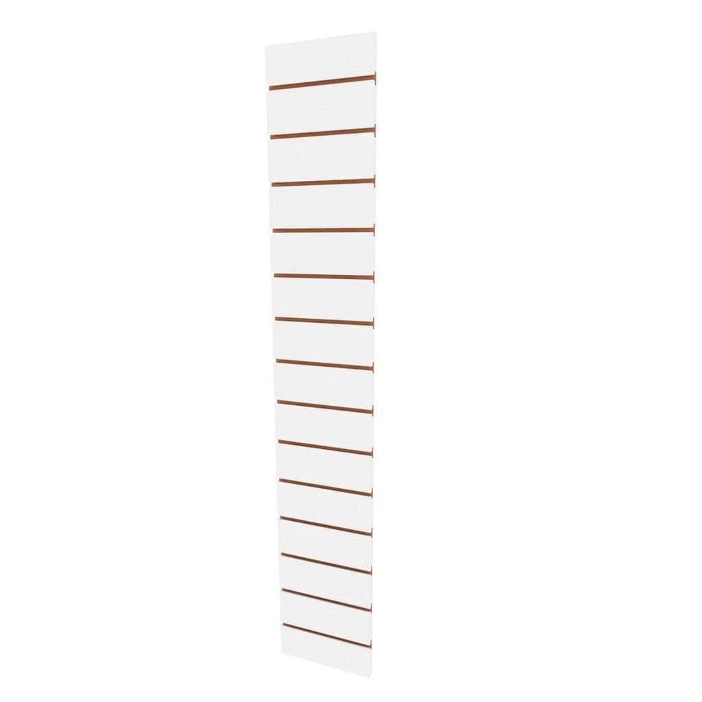 Painel canelado placa mdf canaletado Branco 30x180 E-Nichos