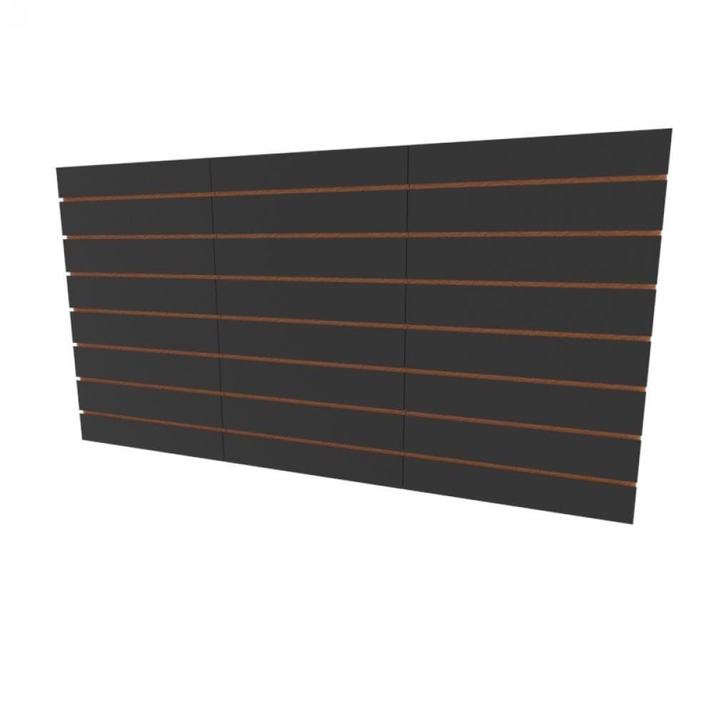 Placa mdf canaletado Painel mdf loja Preto 180x90 E-Nichos