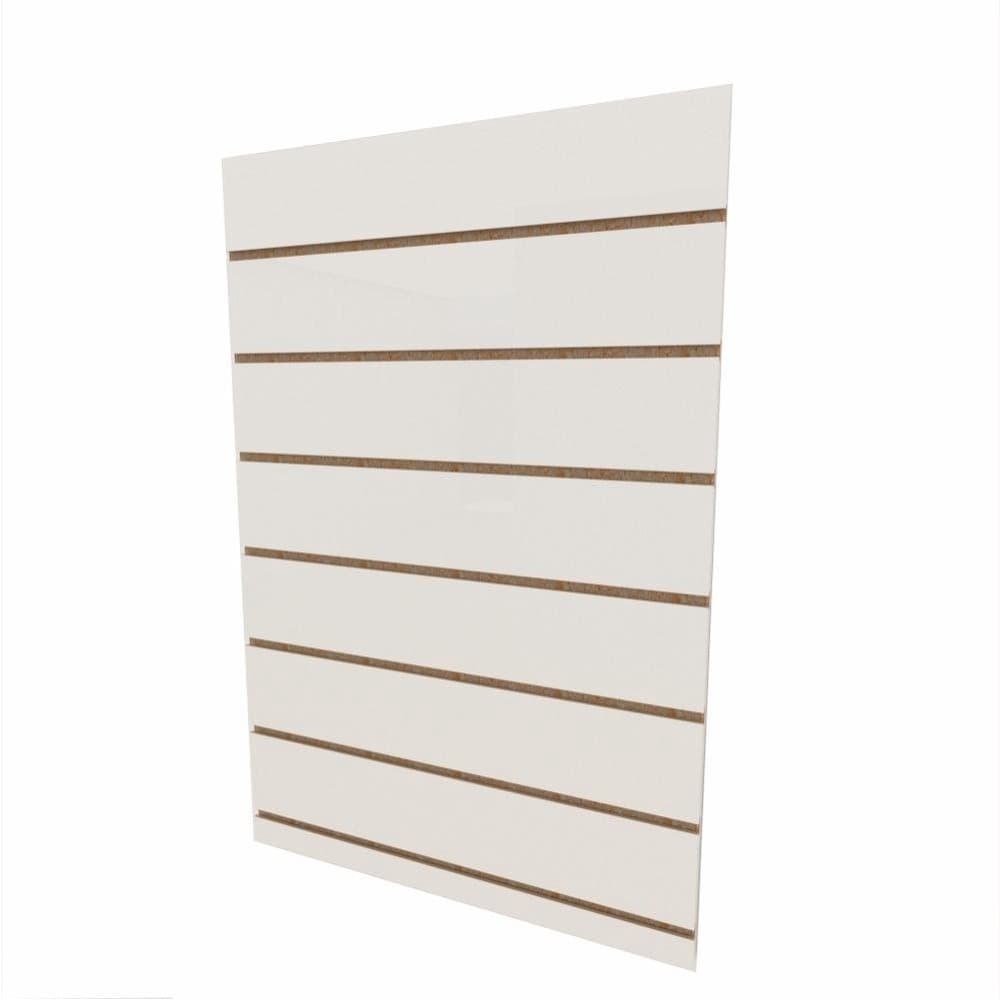 Painel canaletado placa mdf canaletado Branco 60x90 E-Nichos