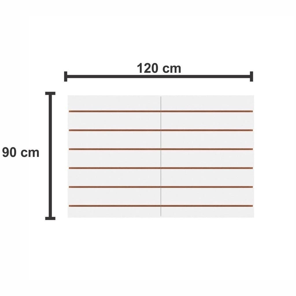 Kit painel canaleta expositor Branco 120x90 E-Nichos
