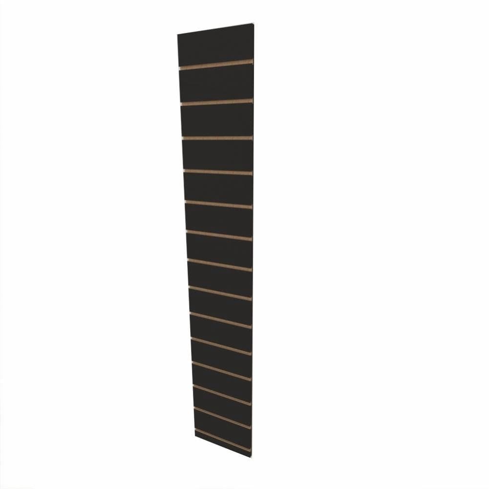 Painel canaletado placa mdf canaletado Preto 30x180 E-Nichos