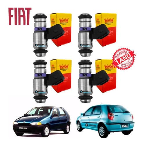 Kit 4 Bico Injetor Fiat Palio 1.0 1.3 1.5 96 97 98 99 Iwp065