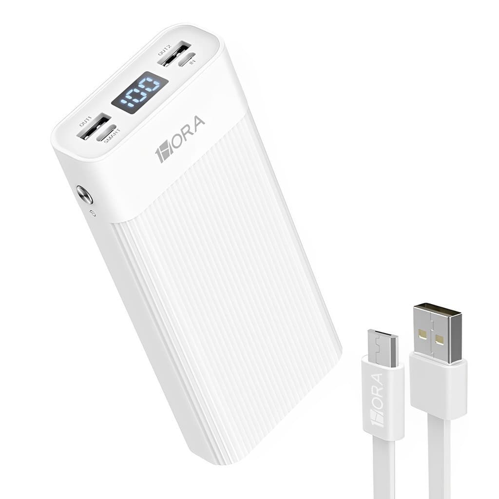 Power Bank 20000mAh 1Hora Bateria Portátil Gar117b Branco