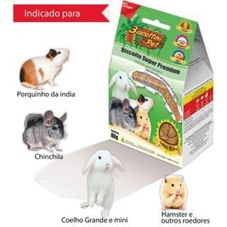 Petiscos  indicado para Coelho, Hamster, chichila ou outros roedores de 80 Gr cada unidade