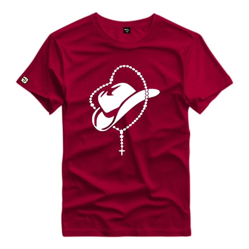 Camisa Estampada 100% Algodão Camiseta Country - 125 camisa blusa chapéu
