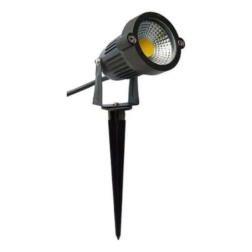 Luminária Espeto Para Jardim 3w Luz Led Ip65 Branco Quente 3000k a 3500k Luz Amarela Amarelado