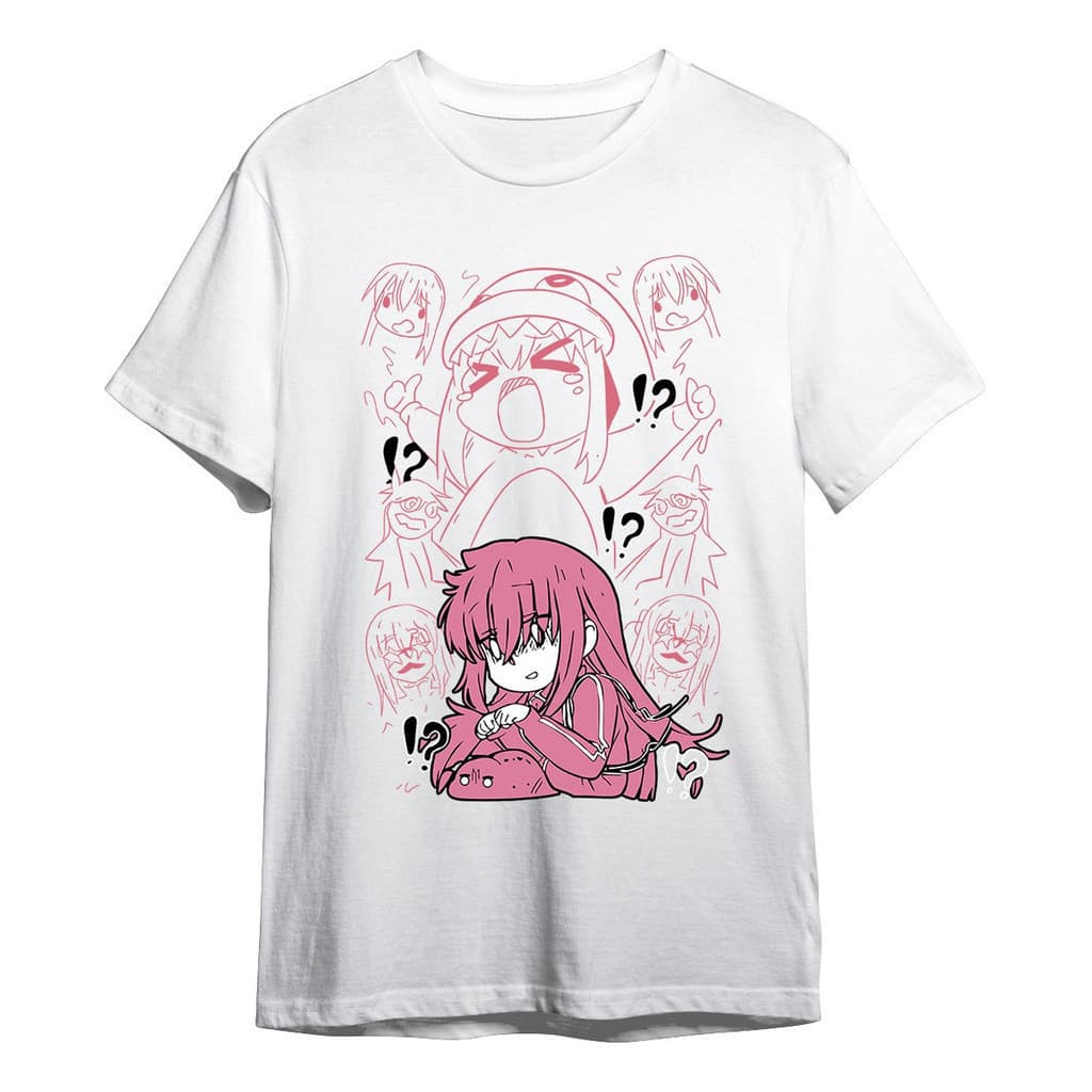 Camiseta Básica Unissex Hitori Goto Medo Bocchi The Rock Y2k