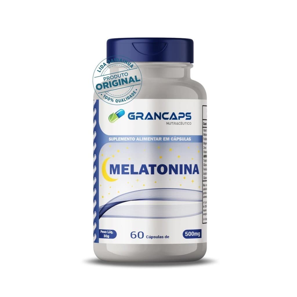 Melatonina 500mg 60 Cápsulas Grancaps