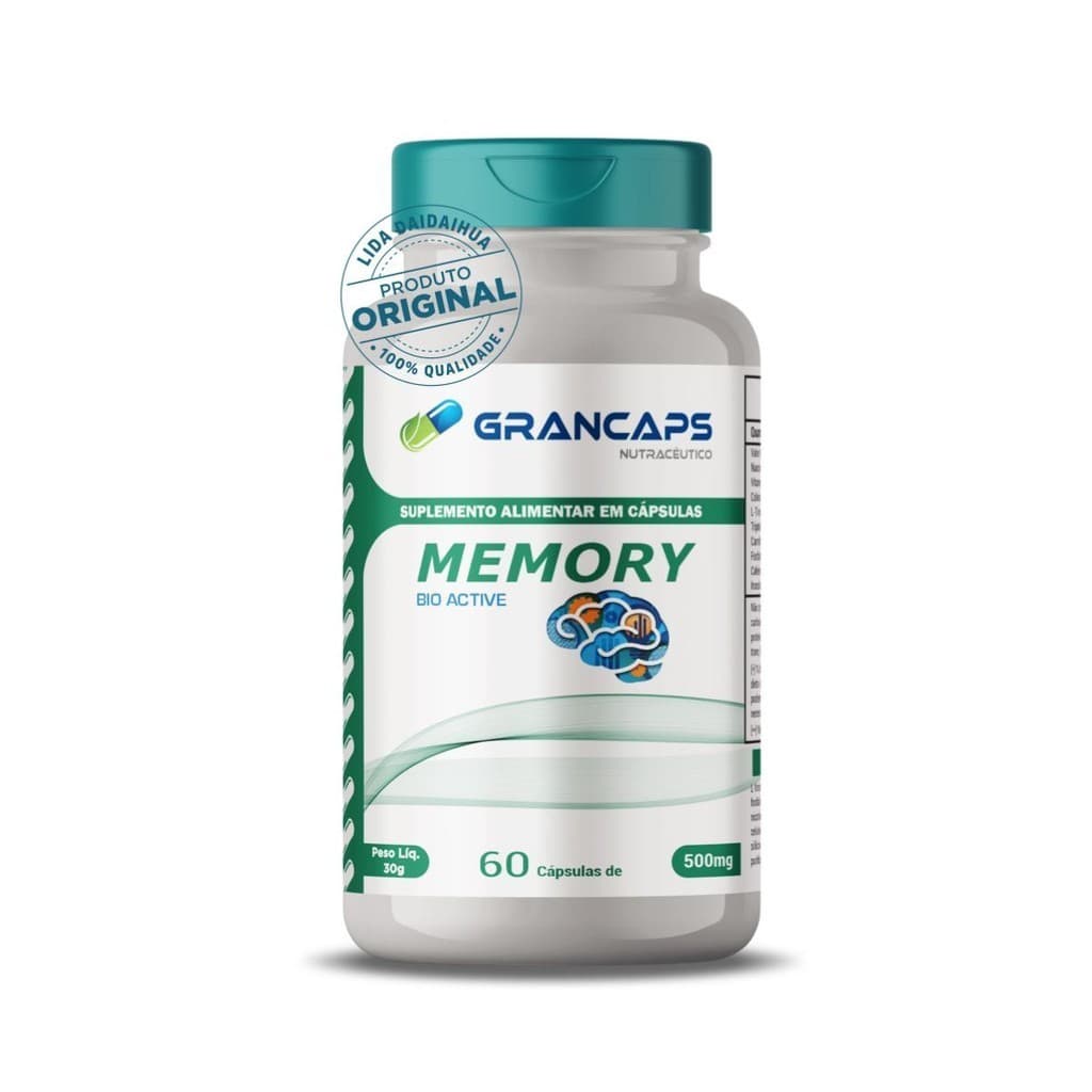 Memory Bio Active 500mg 60 Cápsulas Grancaps