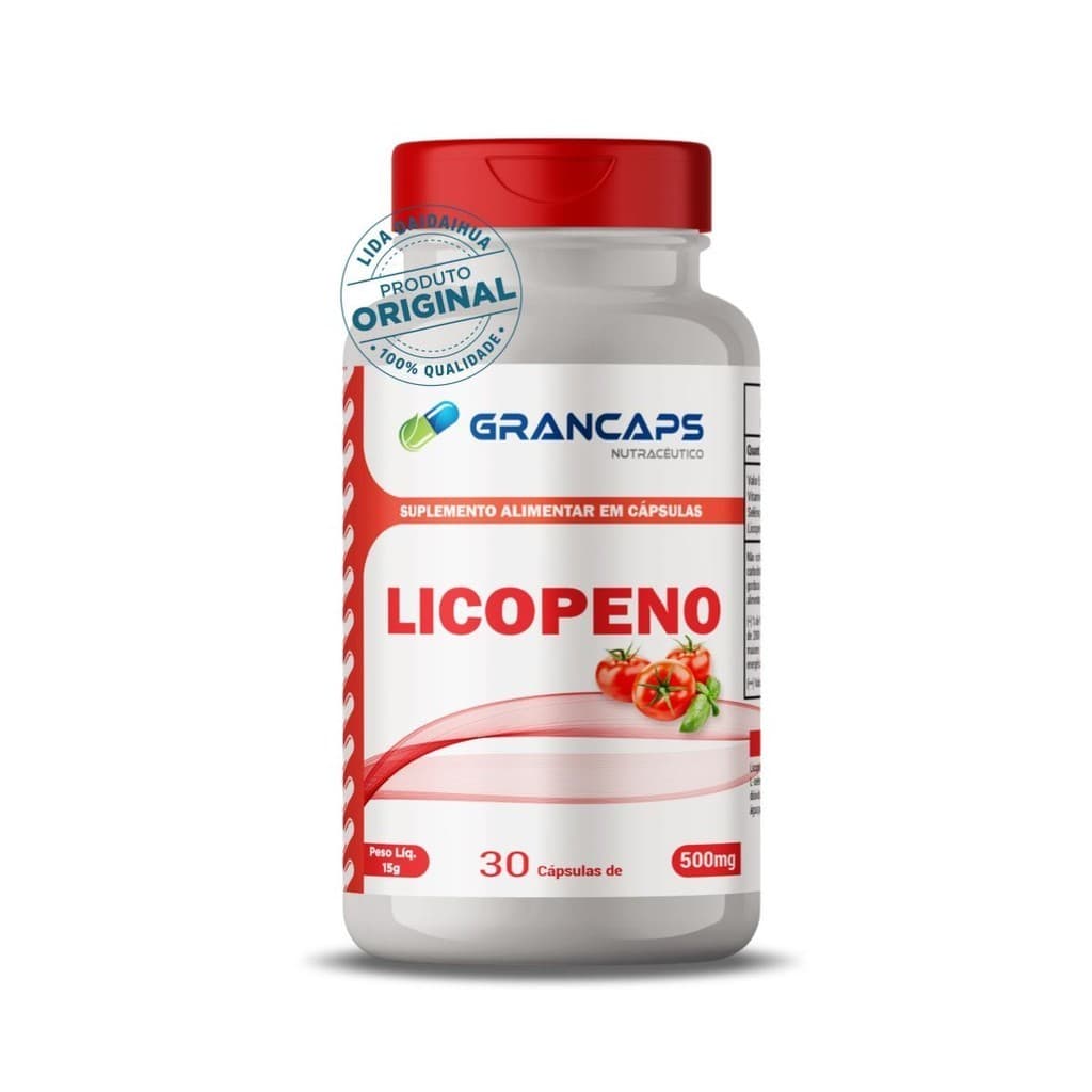 Licopeno 500mg 90 Cápsulas Grancaps