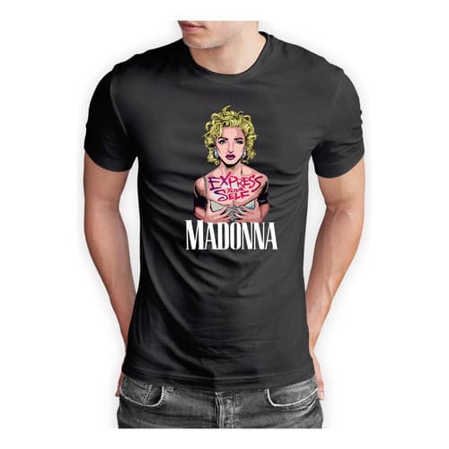Camisa Camiseta Madonna Cantora Pop Music Malha Algodão 30.1