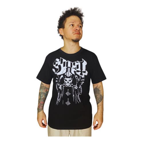 Camiseta Camisa Banda Ghost Impera Rock Malha Premium 30,1