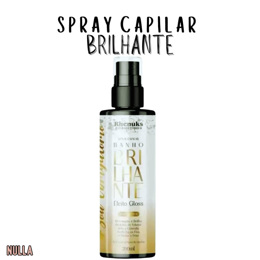 Spray Capilar 200ML Efeito Gloss - Sem Enxague