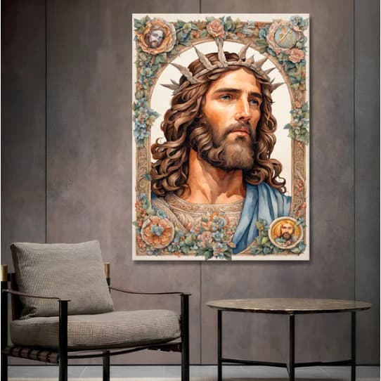 Quadro Decorativo 115x80cm Selo Jesus Lindo Luxo Casa Decoração De Parede Mdf Adesivo Sala Quarto Escritório