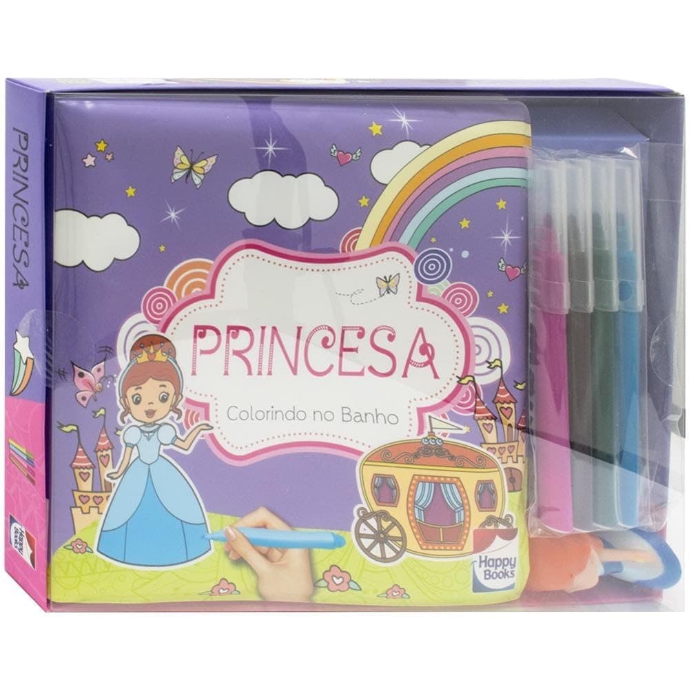 Livro Colorindo No Banho - Princesa